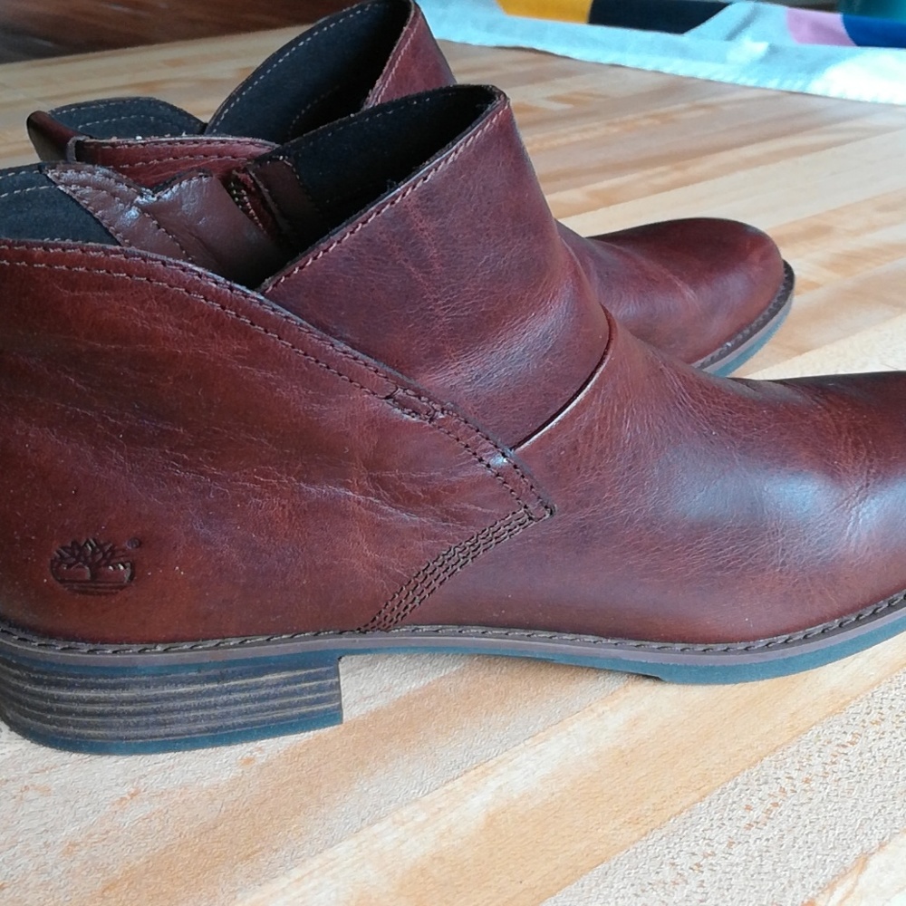 Leather Timberland ankle boots
